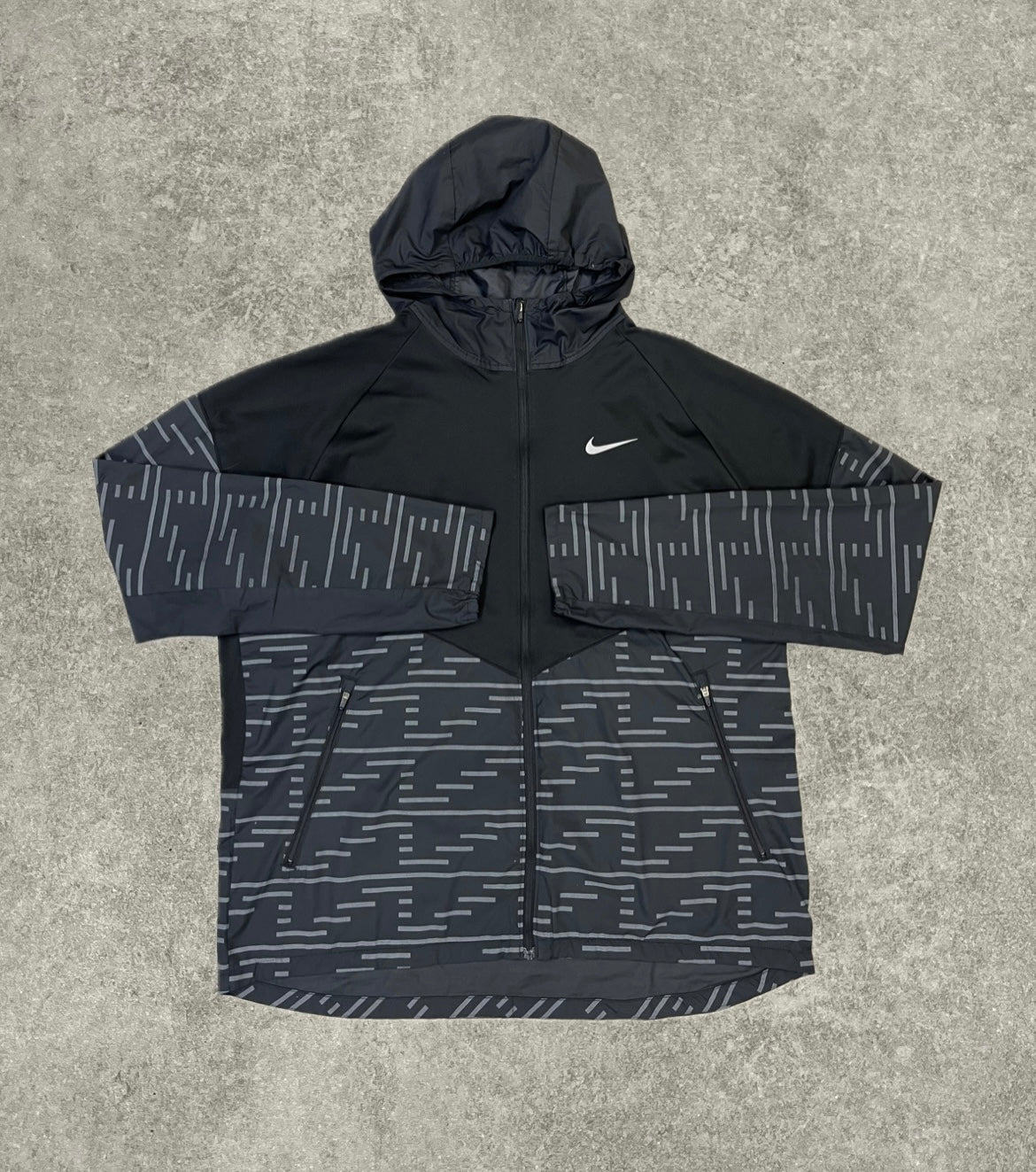 Nike Therma FIT Flash Windrunner Black PRELOVED 7.5 10 condition