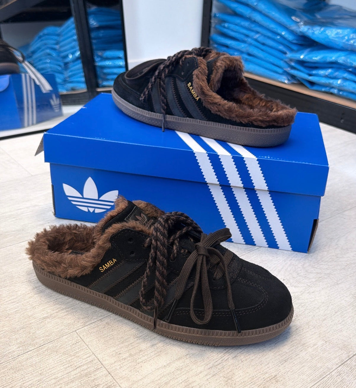 Adidas Samba OG Mule - Brown Black