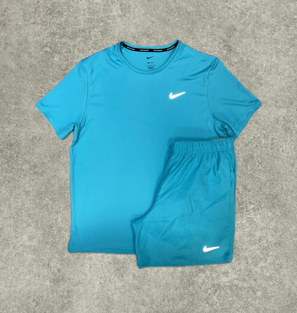 Nike Miler T-Shirt & Challenger 7” Short Set - Dusty Cactus
