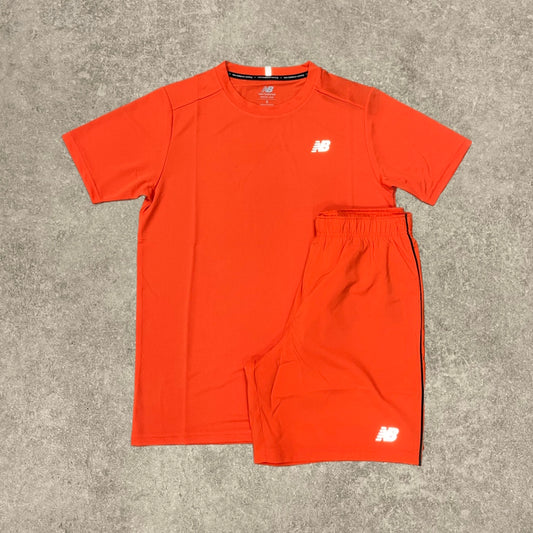 New Balance T-shirt & 7” Short Set - Orange