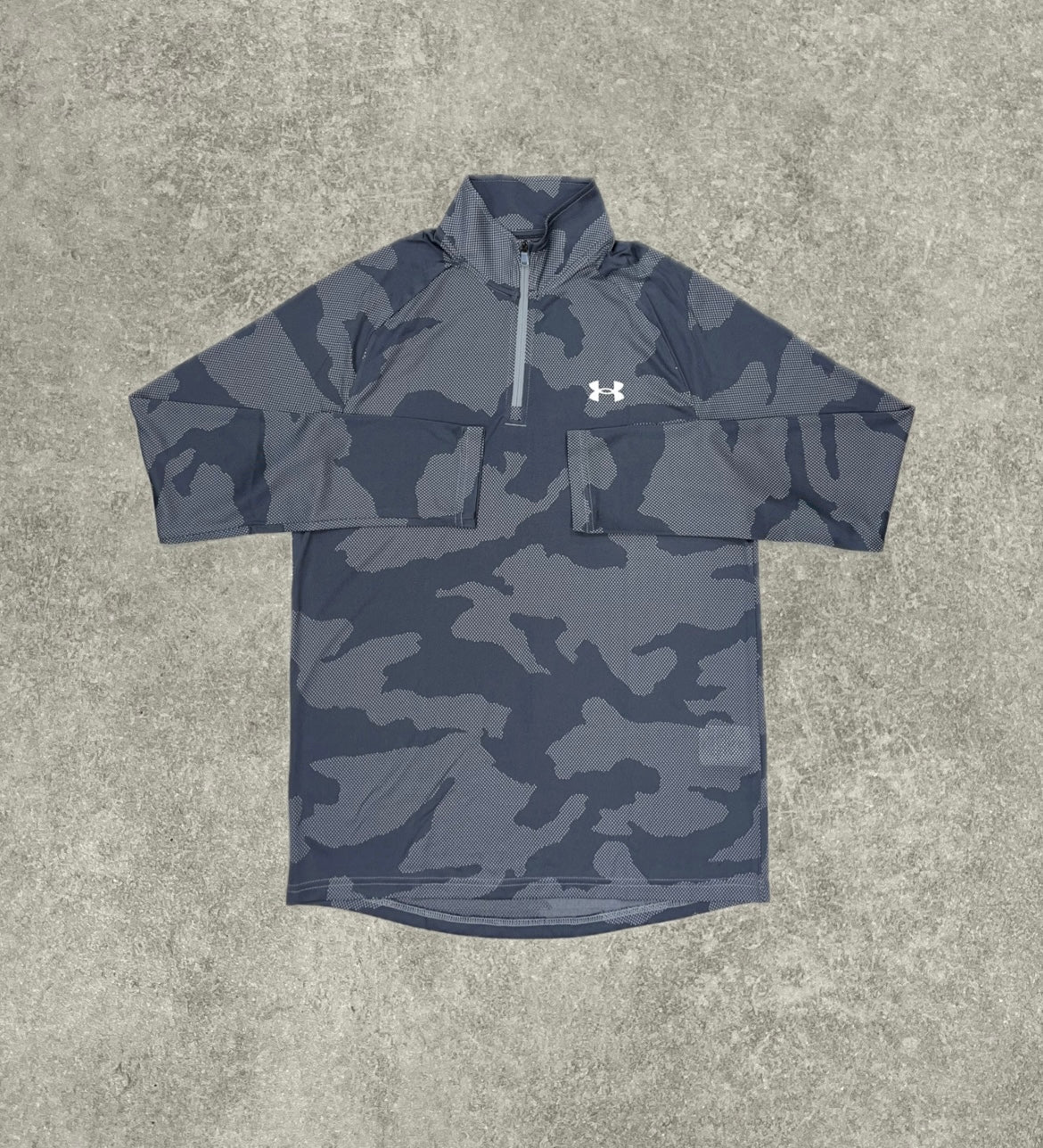 Under Armour Camo 1/4 Zip - Grey