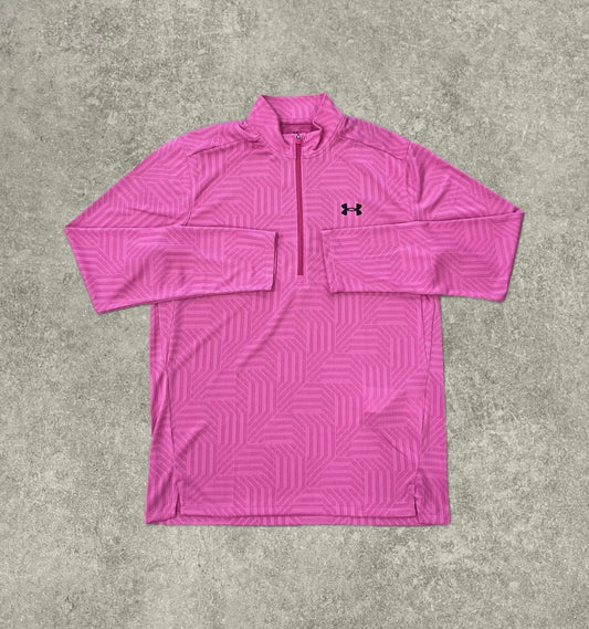 Under Armour Tech Geotessa 1/4 Zip - Pink