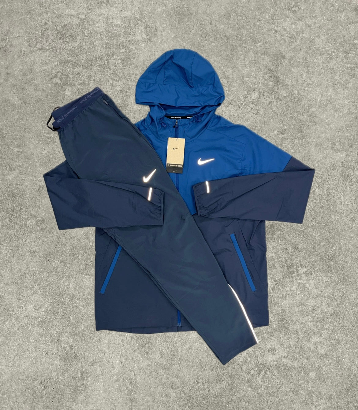 Nike UV Windrunner & Phenom Bottoms Set - Thunder Blue/Navy