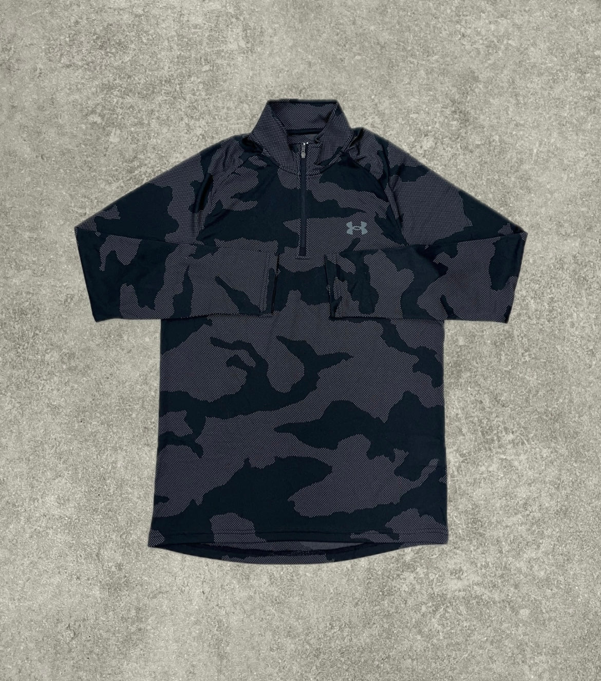 Under Armour Camo 1/4 Zip - Black